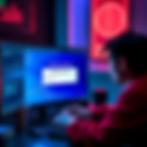 A frustrated person looking at a computer screen showing a withdrawal suspension notice for a cryptocurrency account linked to a flagged address.