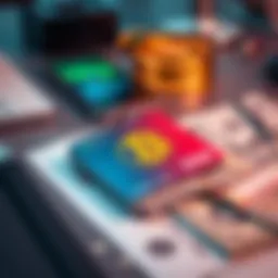 A cryptocurrency debit card placed on a desk next to cash, illustrating the concept of off-ramping funds from crypto to fiat, with a smartphone displaying a crypto app in the background.