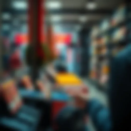 Person paying with a crypto card at a store while using Apple Pay