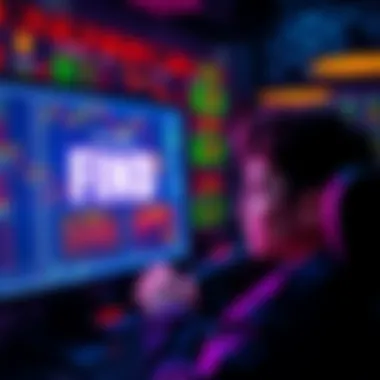 Crypto Challenges A person looking worried at a computer screen filled with cryptocurrency charts and warning messages about hacks and fund freezes.