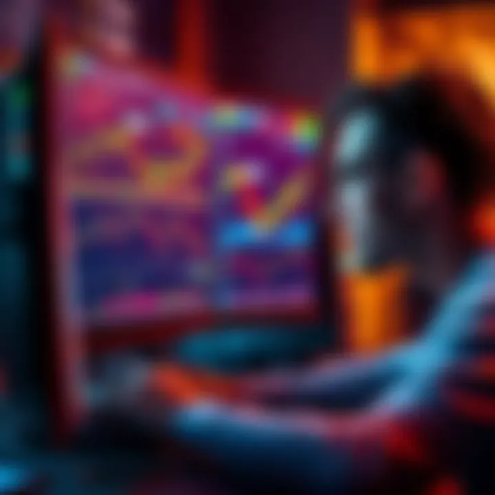 A person focused on a computer screen displaying cryptocurrency charts and data, highlighting the effort to understand the crypto market