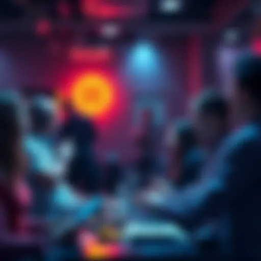 People engaging in a lively discussion about cryptocurrency, sharing insights and cautioning against scams.