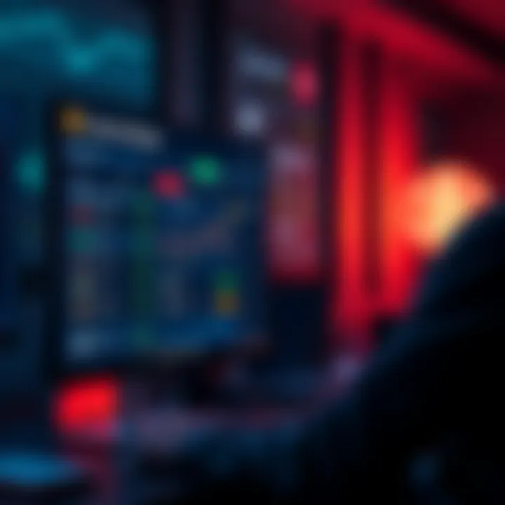 A beginner looking at a computer screen with cryptocurrency exchange options displayed, showing low fees, fast withdrawals, and customer support icons.