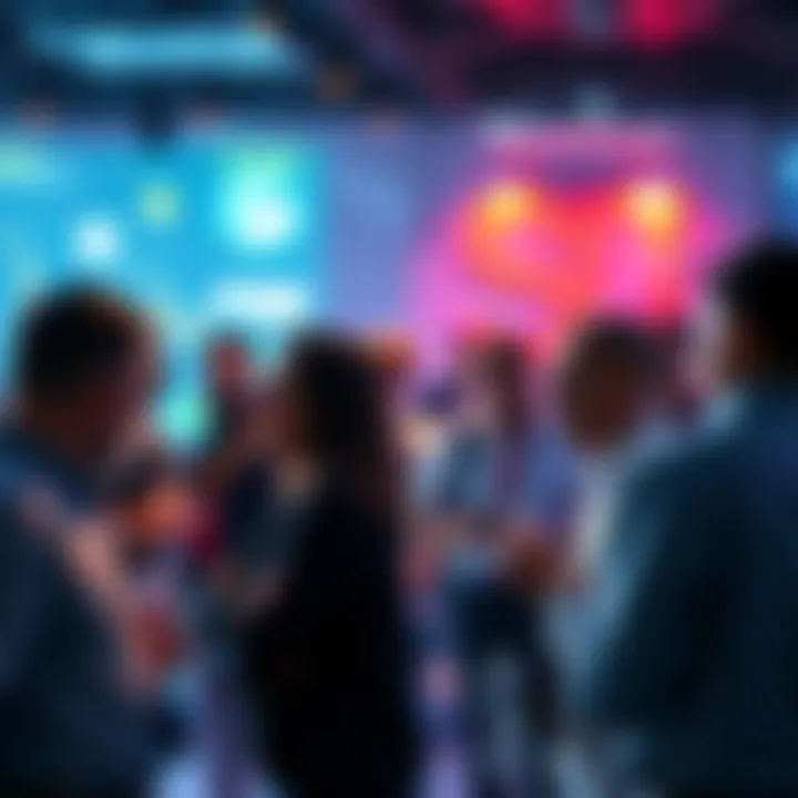 People engaging in a lively conversation about cryptocurrency trends and market changes.