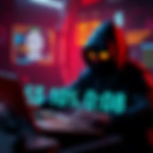 A graphic showing cryptocurrency theft with Bybit logo and a large sum of stolen funds highlighted, depicting the impact of hacks on the industry.