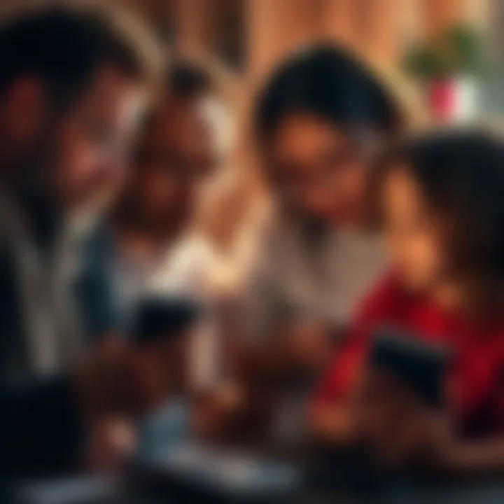 A family discussing a Ledger hardware wallet while looking concerned