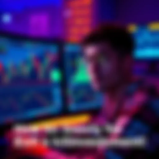 A person looking at price charts on a computer screen with worried facial expression, indicating uncertainty in cryptocurrency investment decisions.