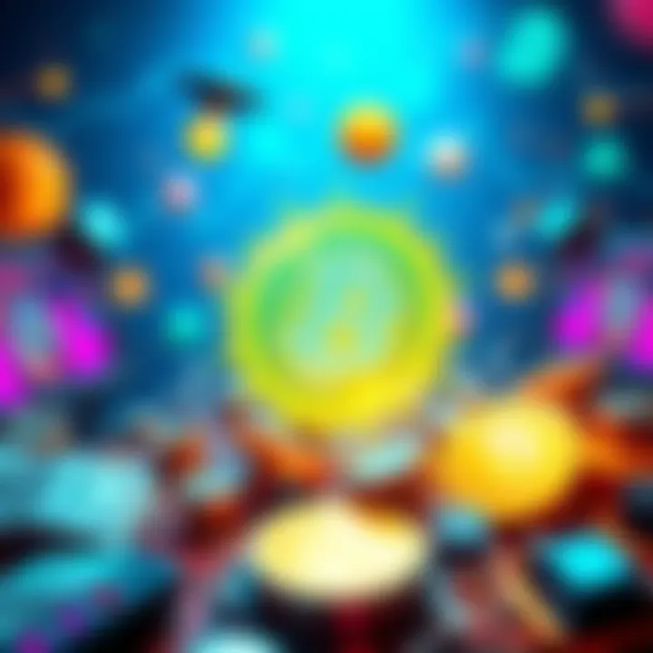 Crypto Livestream Announcement A colorful graphic promoting an April Fool's Day crypto livestream with images of money and technology symbols