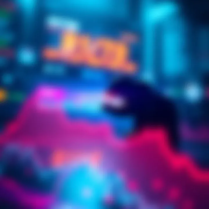 Graph showing decline in cryptocurrency values with a bear symbol to represent market downturn