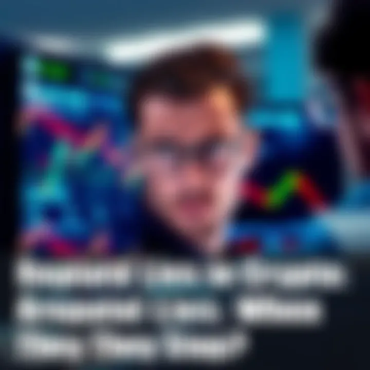 A person looking at fluctuating cryptocurrency prices on a computer screen with a concerned expression.