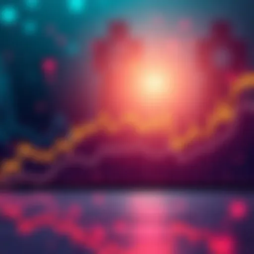 A graph showing a significant upward trend in cryptocurrency prices with a bright background symbolizing optimism.