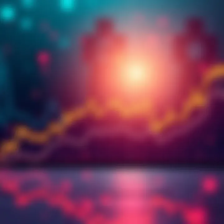 A graph showing a significant upward trend in cryptocurrency prices with a bright background symbolizing optimism.