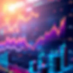 Graph showing fluctuating trends in cryptocurrency values during Uptober