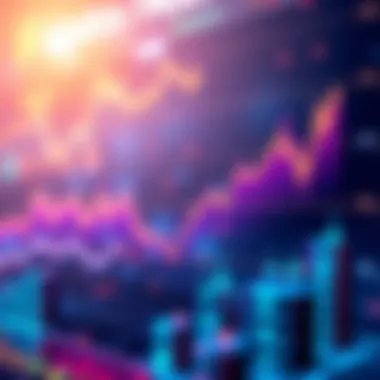 Graph showing fluctuating trends in cryptocurrency values during Uptober