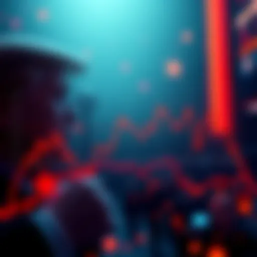 Graph showing crypto market fluctuations during Trump's presidency, highlighting peaks and declines in sentiment.