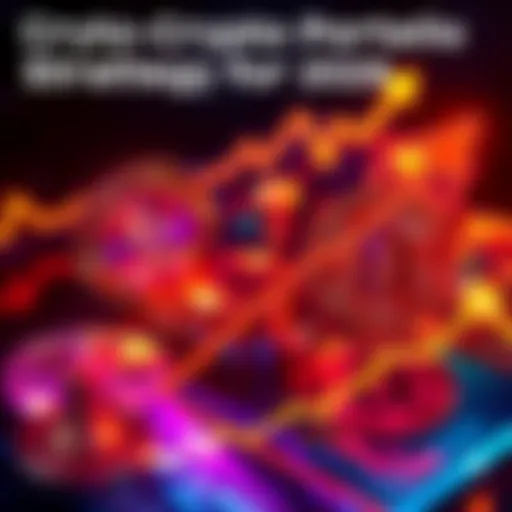 Graphic showing Bitcoin, Ethereum, Solana, Render, and Celestia symbols with arrows indicating growth in a portfolio.