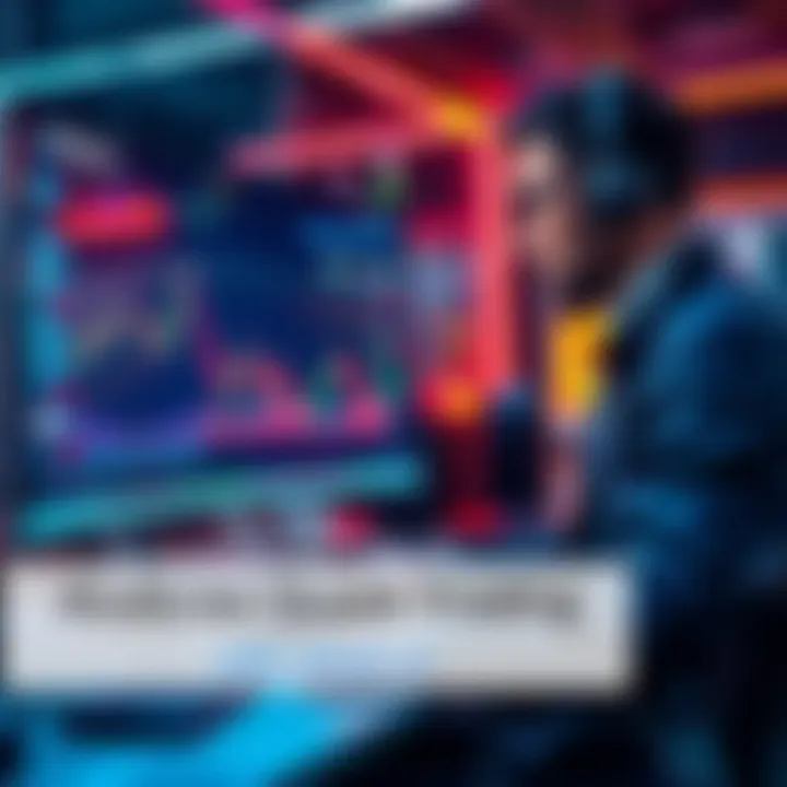Crypto Quant Trading with xdash.ai A trader analyzing crypto data on a computer screen, showcasing xdash.ai for better investment decisions