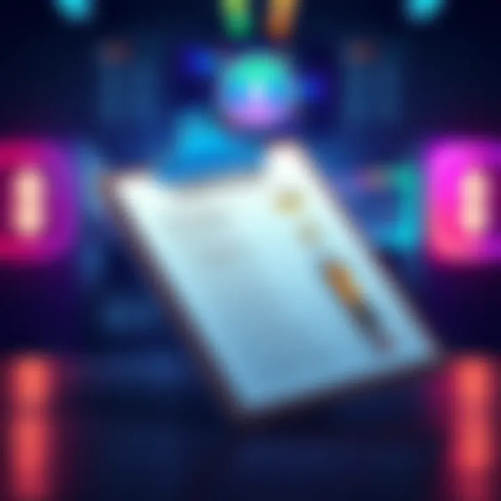 An illustration of a checklist on a clipboard with icons representing security tasks like email protection and scam detection related to cryptocurrency.