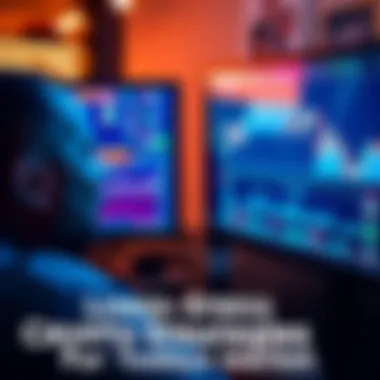 A person looking at a computer screen showing graphs and charts related to cryptocurrency. They appear calm, indicating a stress-free trading environment.