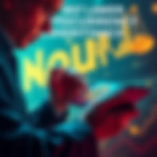 A lawyer reviewing cryptocurrency assets in a digital wallet, focusing on Bitcoin and Monero after a personal loss.