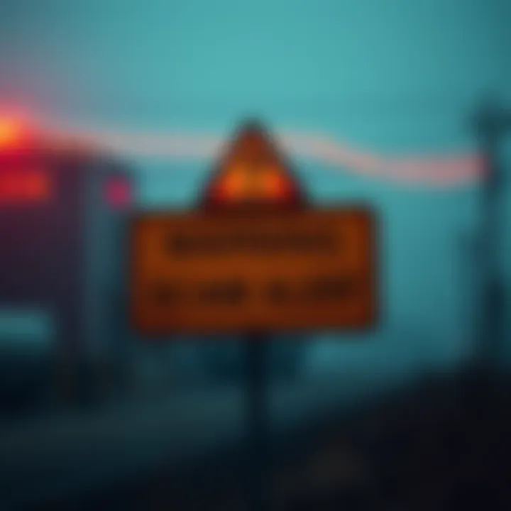 A warning sign regarding the Solminer Io cryptocurrency mining operation in Paducah, KY, highlighting the fraudulent claims of mining capacity and power rates.