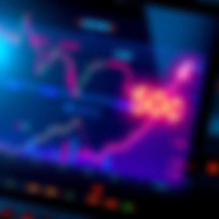 Cryptocurrency Progress Chart Chart showing the rise in cryptocurrency value aiming towards 50 cents, with investor icons and market trends highlighted.