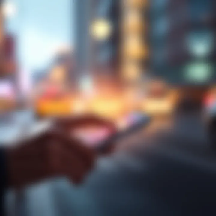 A visual showing a person using a smartphone to send money digitally, symbolizing fast cryptocurrency transactions and financial privacy.