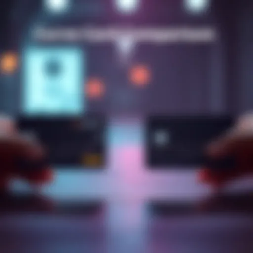 A visual comparison between Curve debit and credit cards showing their features and differences.