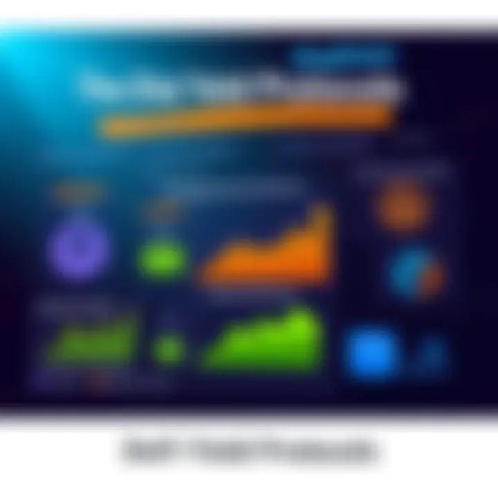 A graphic depicting various DeFi yield protocols with charts showing real yields and rewards, alongside digital wallets like AliceBob and MetaMask.