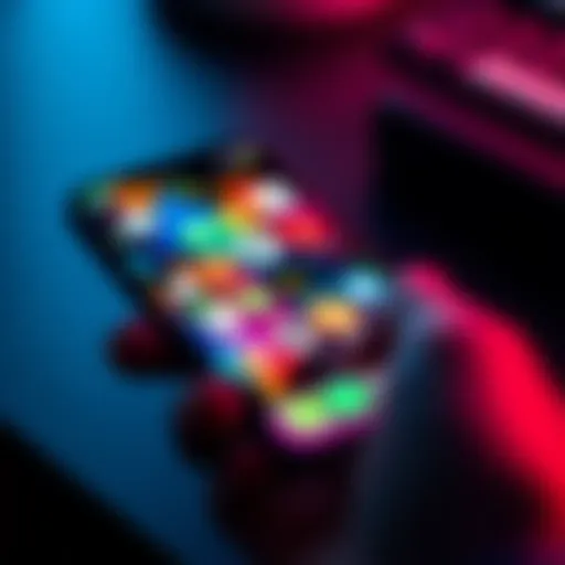 A smartphone displaying popular DeFi applications with crypto icons on the screen