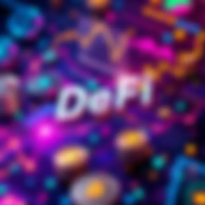 A visual representation of decentralized finance concepts, featuring digital currency symbols and graphs to inspire investment ideas.