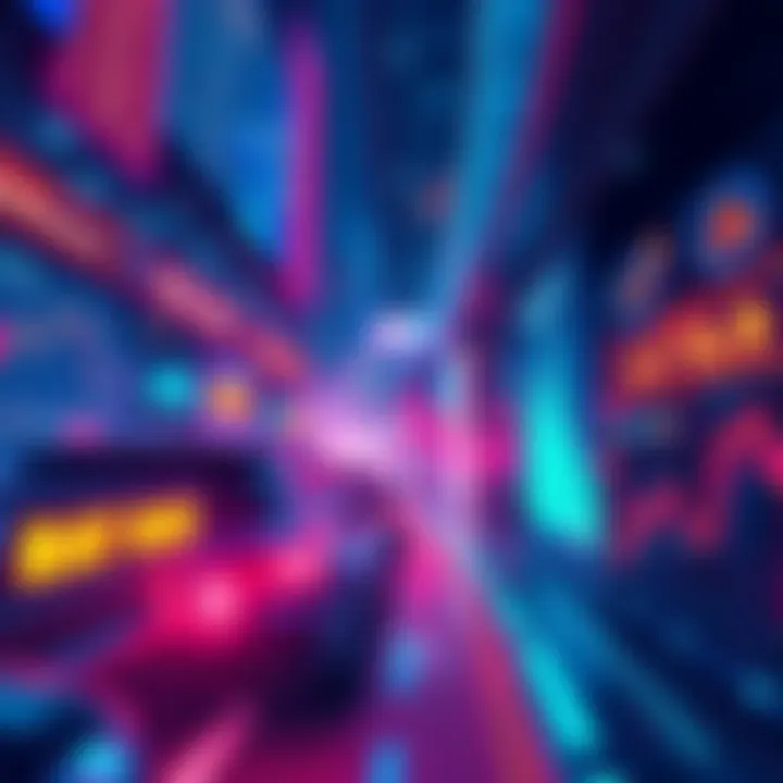 DeFi Strategies in 2026 Illustration showing a digital financial market with lending platforms and risk indicators in DeFi.