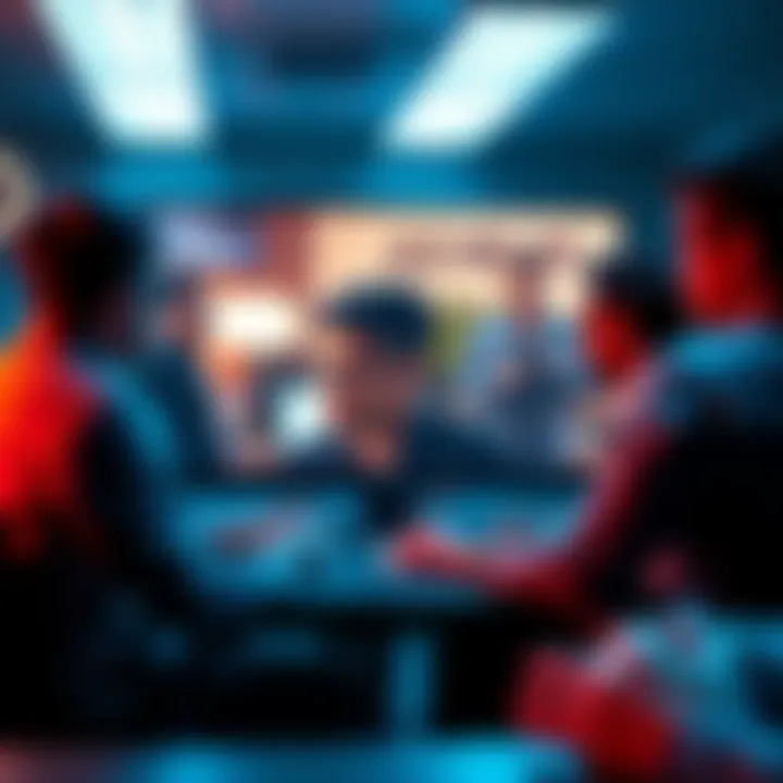 Group of developers on a video call sharing insights and plans for project execution