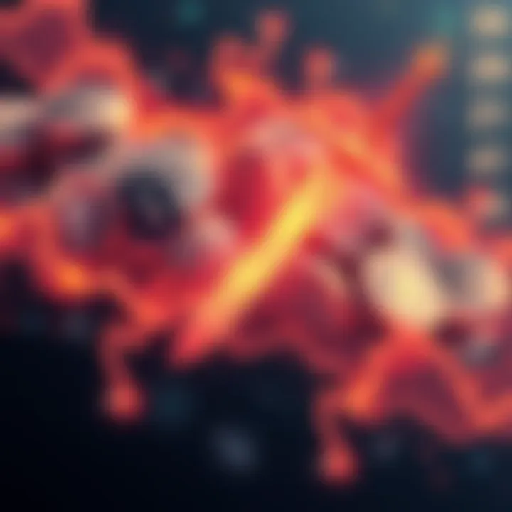 An illustration showing the balance between empowerment and wariness of decentralization with digital currency imagery