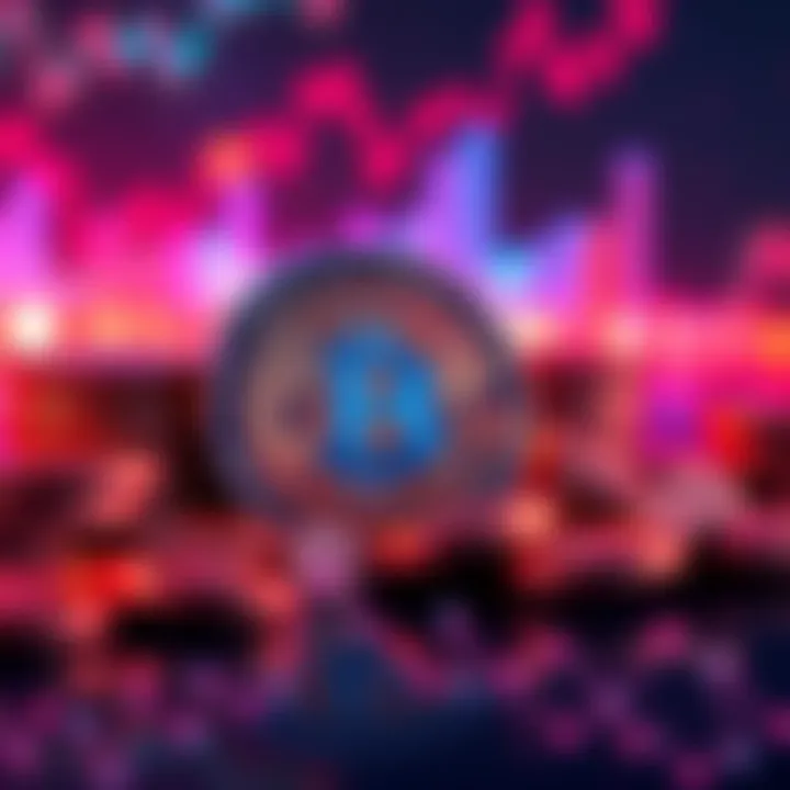 A visual representation of Digibyte coins with a chart showing stable price despite limited coins available.