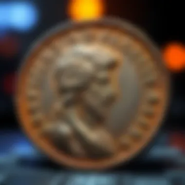 Diocletian's Aureus Coin A close-up view of Diocletian's aureus, featuring the image of Jupiter on one side and detailed inscriptions.