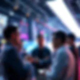 People engaging in a lively discussion about Litecoin markets, sharing insights and strategies.