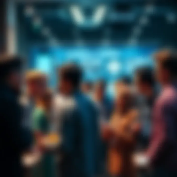 People engaged in conversation about various topics including donuts and trading in a community forum setting