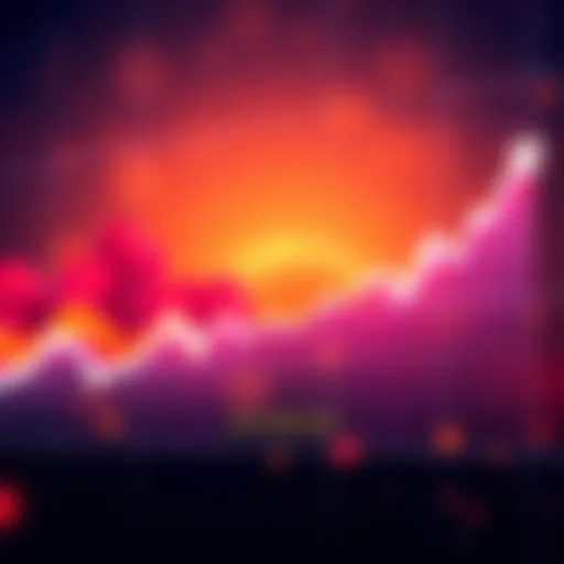 A graph illustrating the price trend of DOGE as it approaches the $1 mark, with upward movement and community excitement
