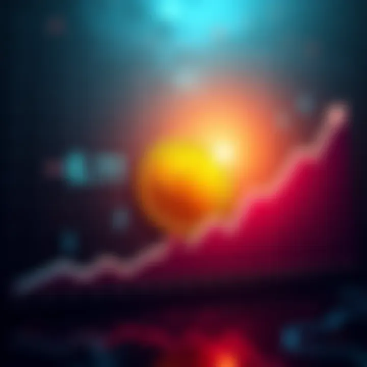 A chart showing the steady increase in Doge coin supply and value over time with a positive trendline