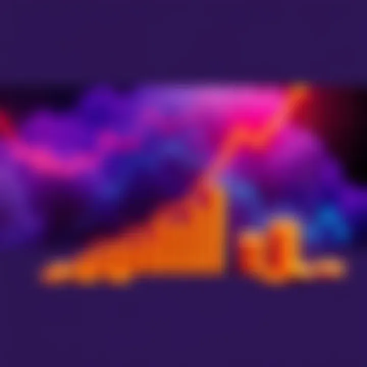 Illustration showing a graph with rising investment values and weekly investment plans alongside monthly plans.