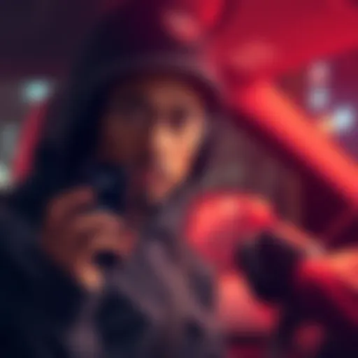 A DoorDash driver looking concerned while holding a smartphone displaying lower order prices