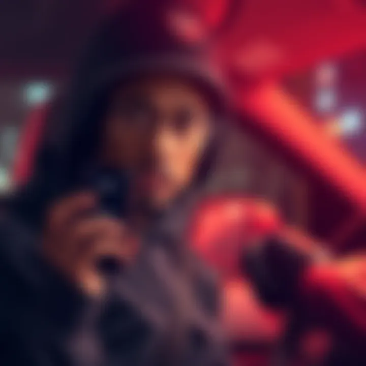 A DoorDash driver looking concerned while holding a smartphone displaying lower order prices