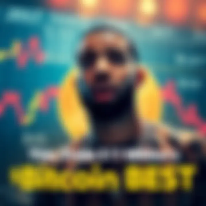 Drake Bitcoin Bet Loss Drake looking surprised with a Bitcoin symbol and falling graph behind him, showing disappointment over his bet.