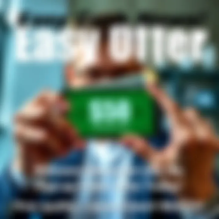 A person holding cash and a phone displaying a sign-up code for a quick bonus