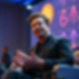 Elon Musk discussing the role of energy in Bitcoin at a conference