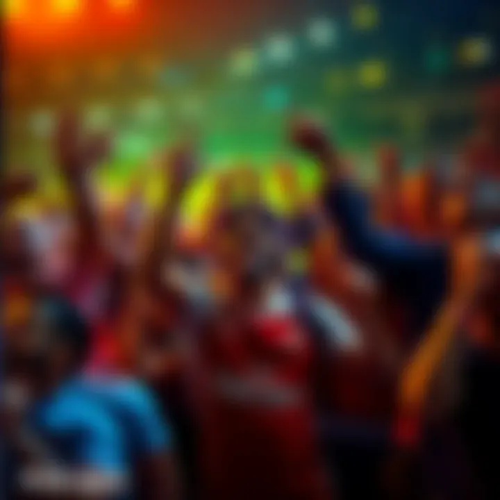 Fans celebrating and predicting outcomes of EPL matches like Arsenal vs Everton and Man City vs West Ham