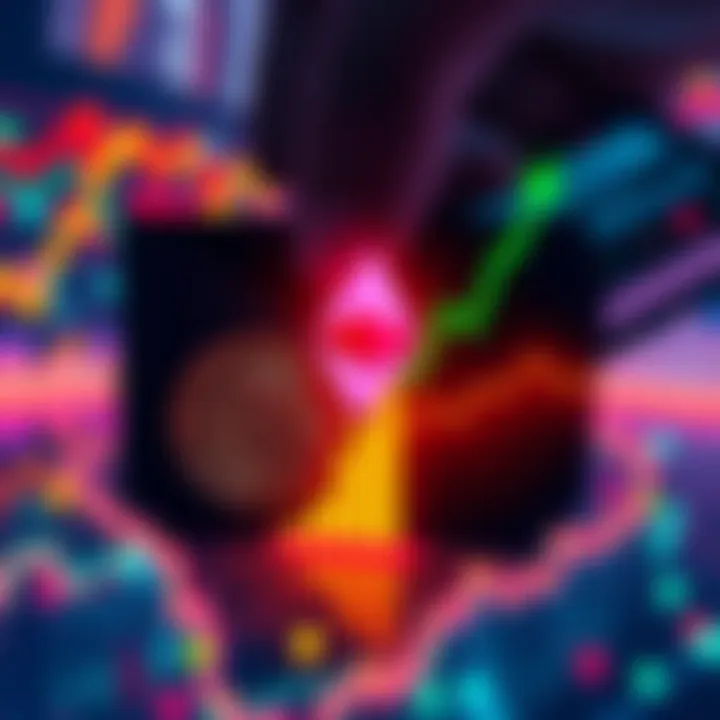 Graphic showing multiple wallets shorting ETH with a rising profit indicator