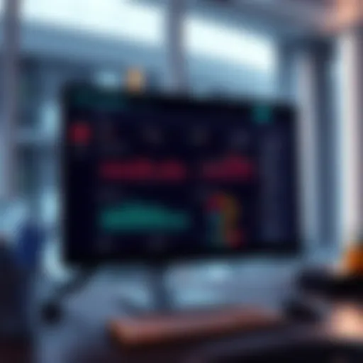 A computer screen displaying a staking dashboard with performance metrics and alerts for ETH stakers.