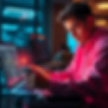 A user looks worried while checking their digital wallet on a laptop, depicting the unexpected ETH transfer issue in Loopring's recovery process.
